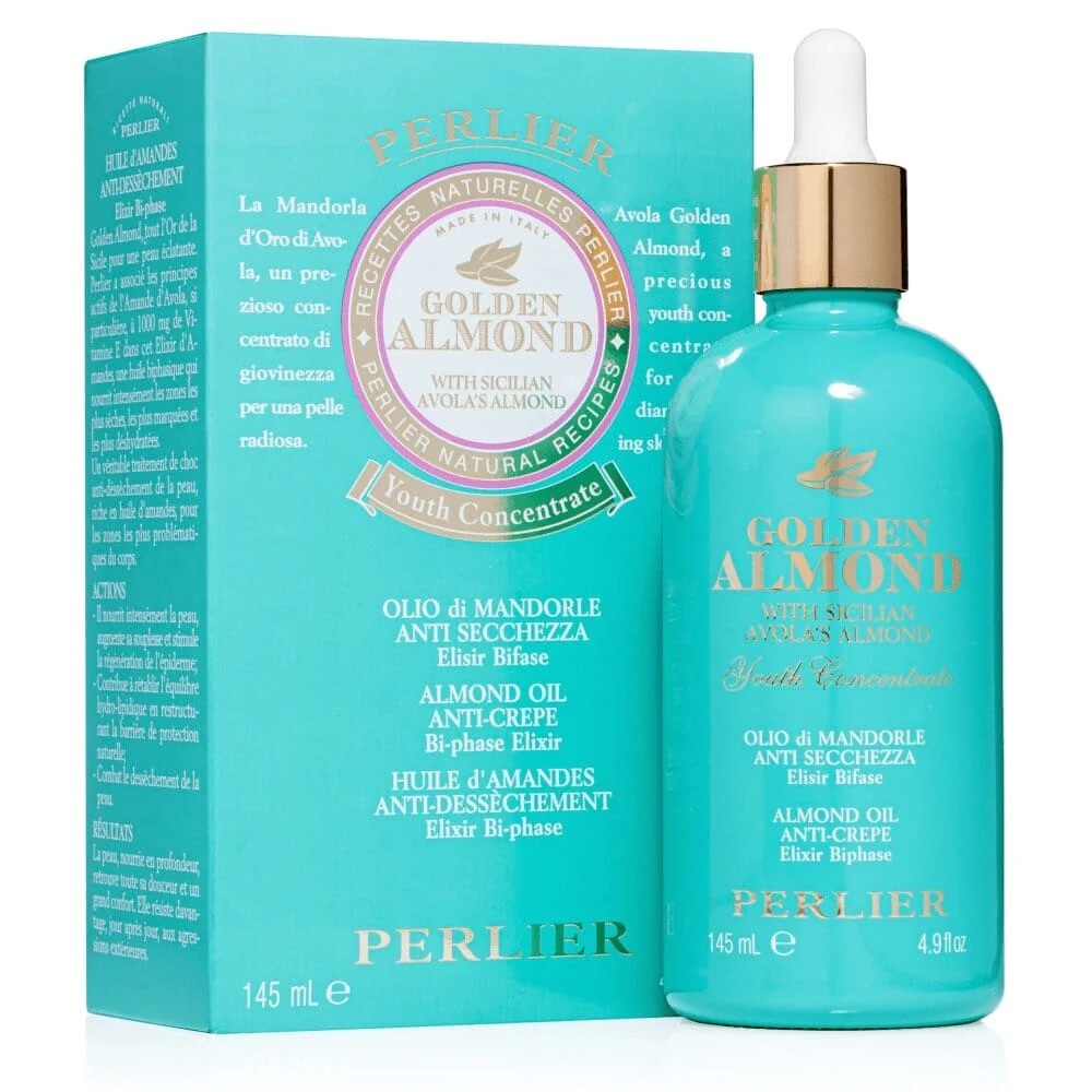 *NEW* PERLIER GOLDEN ALMOND OIL YOUTH CONCENTRATE ANTI CREPE 145 mL